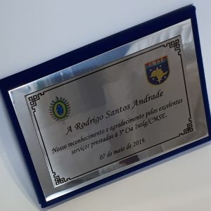 ACA <br> KIT PORTA-PLACA<br> SUPER LUXO <br> + PLACA 14 x 10