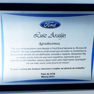 ACL<br> KIT PORTA-PLACA <br> TRADICIONAL CLÁSSICO<br> + PLACA 25 x 18