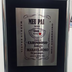 ACF<br> PLACA 14 X 10<br> EMOLDURADA