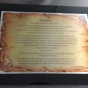 ACG <br> PLACA 28 X 20<br> QUADRO DE ACRÍLICO