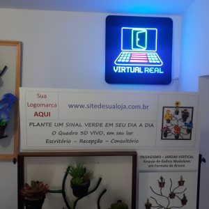 AAC<br> TOTEM JARDIM VERTICAL <br> EM FORMATO DE ÁRVORE.