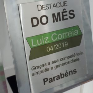 AEB<br> PLACA-TROFÉU<br> 6 X 8