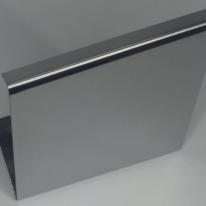 AEH <br> PORTA-PLACA INOX<br> COM BASE DOBRADA <br>16 x 20