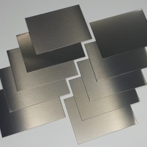 AFA <br> PLACA DE AÇO<br> INOXIDÁVEL ENVERNIZADA <br> 10 unidades <br>8 x 6