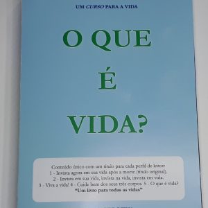 AAF <br>Livro: O QUE É VIDA <br> ZAAD SEROTUA.