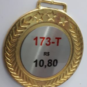 AII<br>MEDALHA DE ZAMAK<br> DESENHO - T<br> 15 unidades