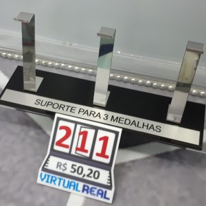 AKB <br> SUPORTE PARA<br> 3 MEDALHAS
