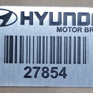 ACF<br>PLACA DE AÇO INOXIDÁVEL<br> FOTOCORROSÃO <br> 6cm x 3cm<br> 20 unidades