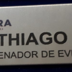 ACG<br>PLACA DE AÇO INOXIDÁVEL<br> SUBLIMAÇÃO <br> 5cm x 2,5cm<br> 50 unidades