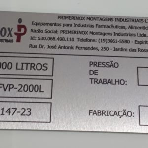 ACQ<br>PLACA DE ALUMÍNIO<br> SUBLIMAÇÃO <br> 6cm x 3cm<br> 16 unidades